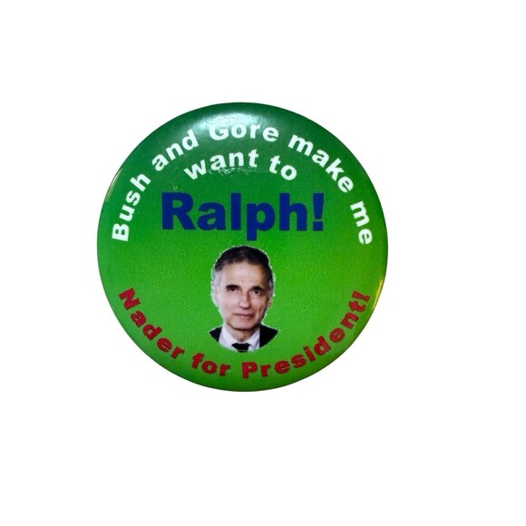 Ralph Nader For President Pinback Button Lot Of 4 - Picture 3 of 5